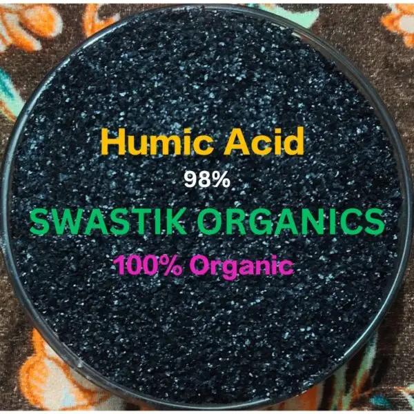 Swastik Organics Fine Grade 98% Humic Acid for Plants | Soil Conditioner & Plant Growth Promoter