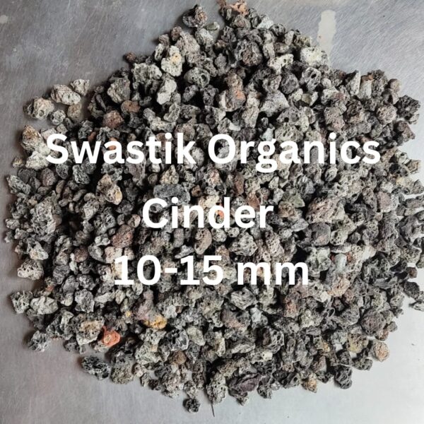 SWASTIK ORGANICS Washed Cinder (10-15 mm) for Cactus,Succulents,Adeniu,Bonsai,Rose Plants