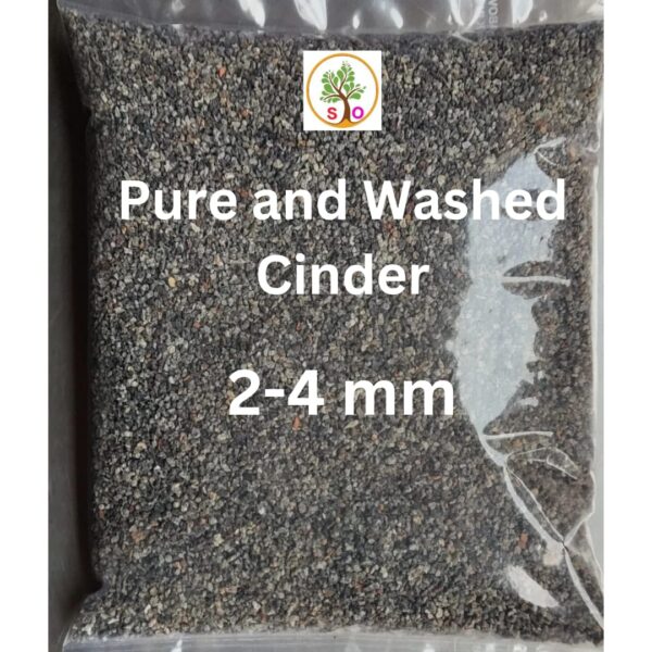 SWASTIK ORGANICS Washed Cinder (2-4 mm) for Cactus,Succulents,Adeniu,Bonsai,Rose Plants