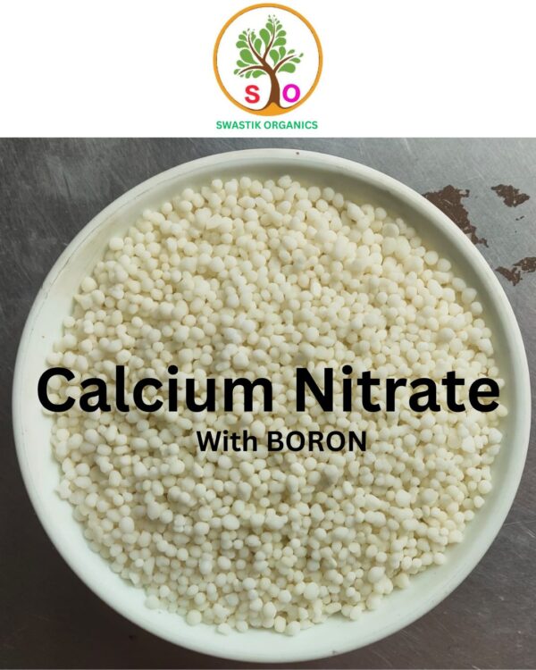 Calcium nitrate boron granules for flowering and fruit development